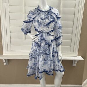 LACE THE LABEL Open Back Ruffle Tiered Dress